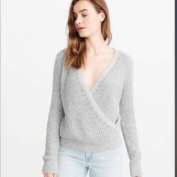 Nwt A F Wrap Front Sweater 